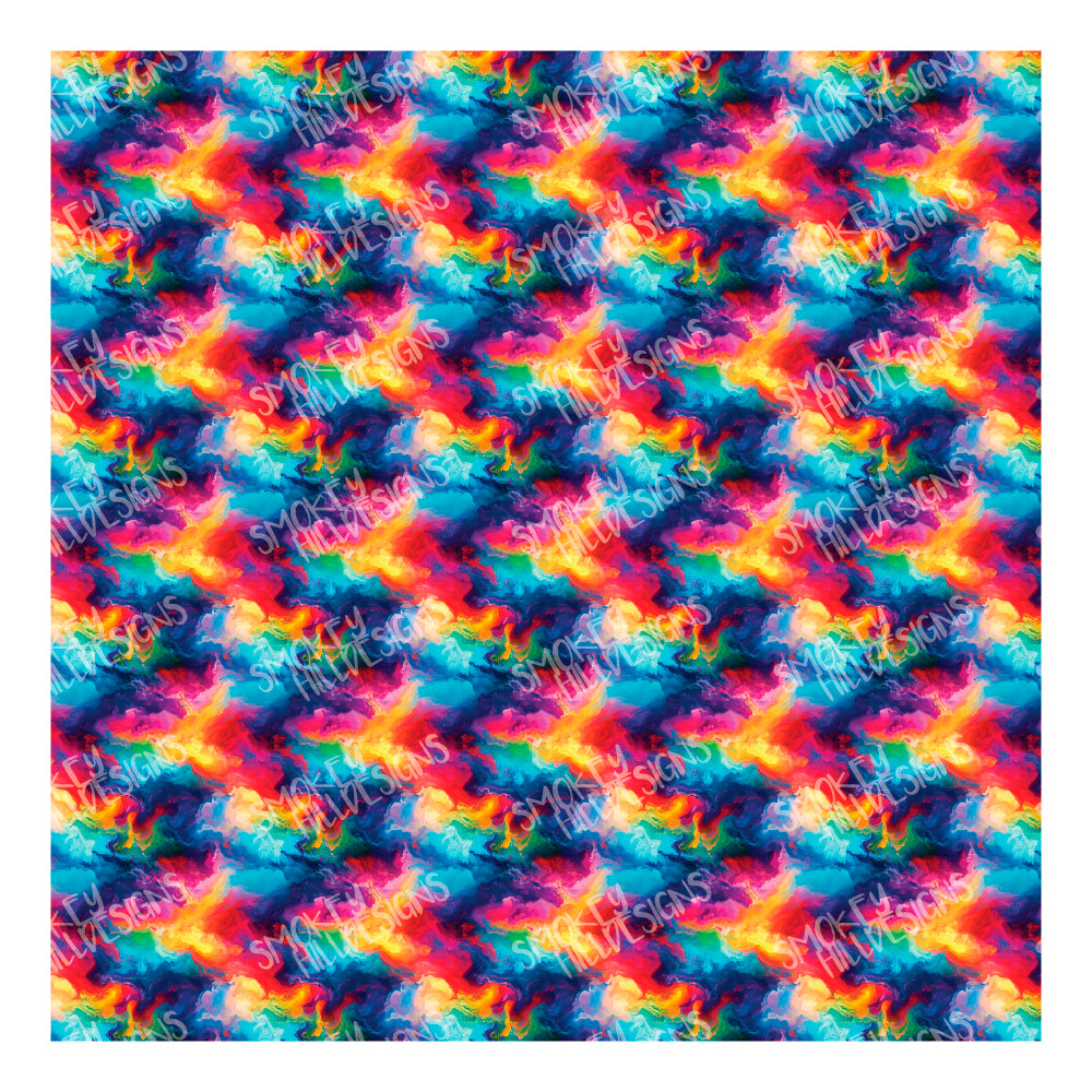 PatternPly® Full Coverage Dense Rainbow Storm Micro sheet showing the pattern