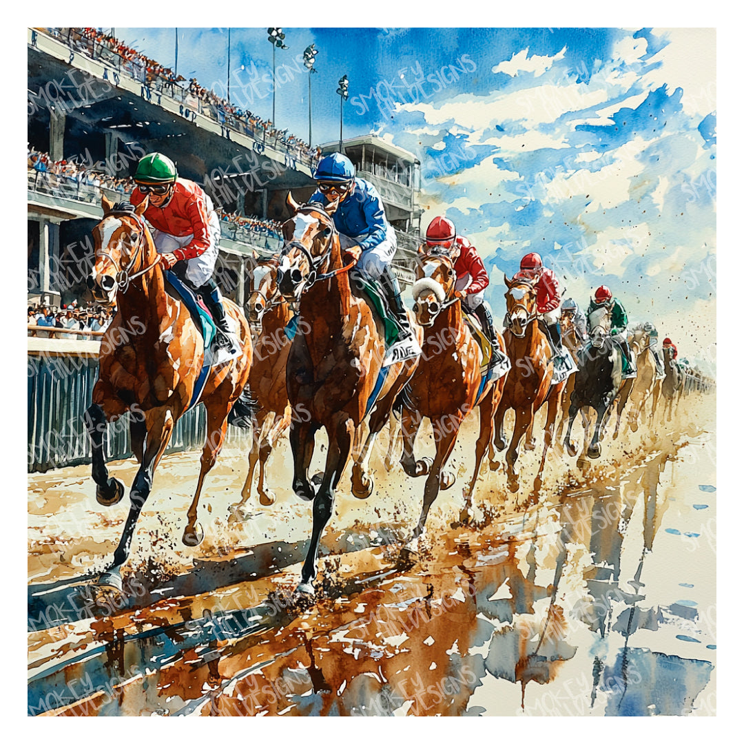 PatternPly® Transparent Race Horses