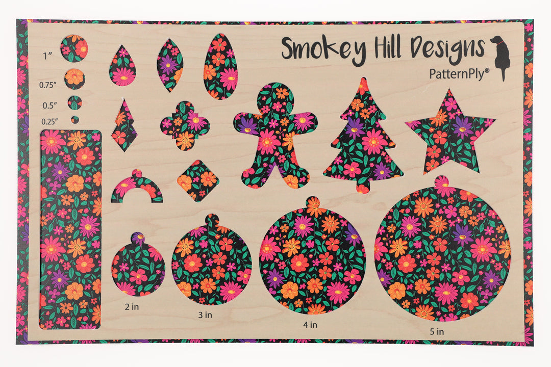 PatternPly® Transparent Dia de Los Muertos Floral