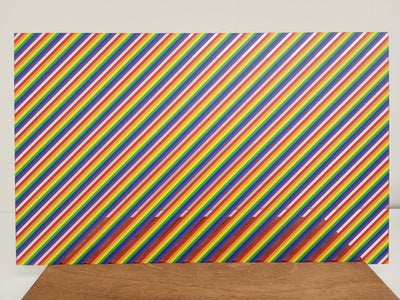 PatternPly® Scattered Diagonal Rainbow Stripes