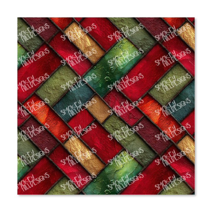 PatternPly® Full Coverage Diagonal Stained Glass