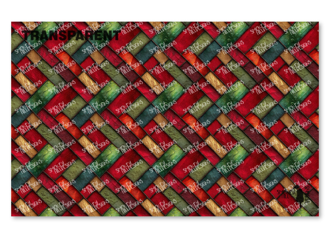 PatternPly® Transparent Diagonal Stained Glass
