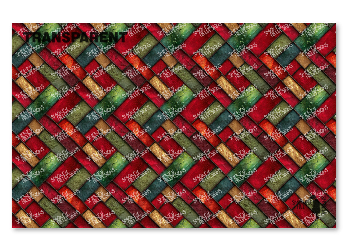 PatternPly® Transparent Diagonal Stained Glass product photo 2