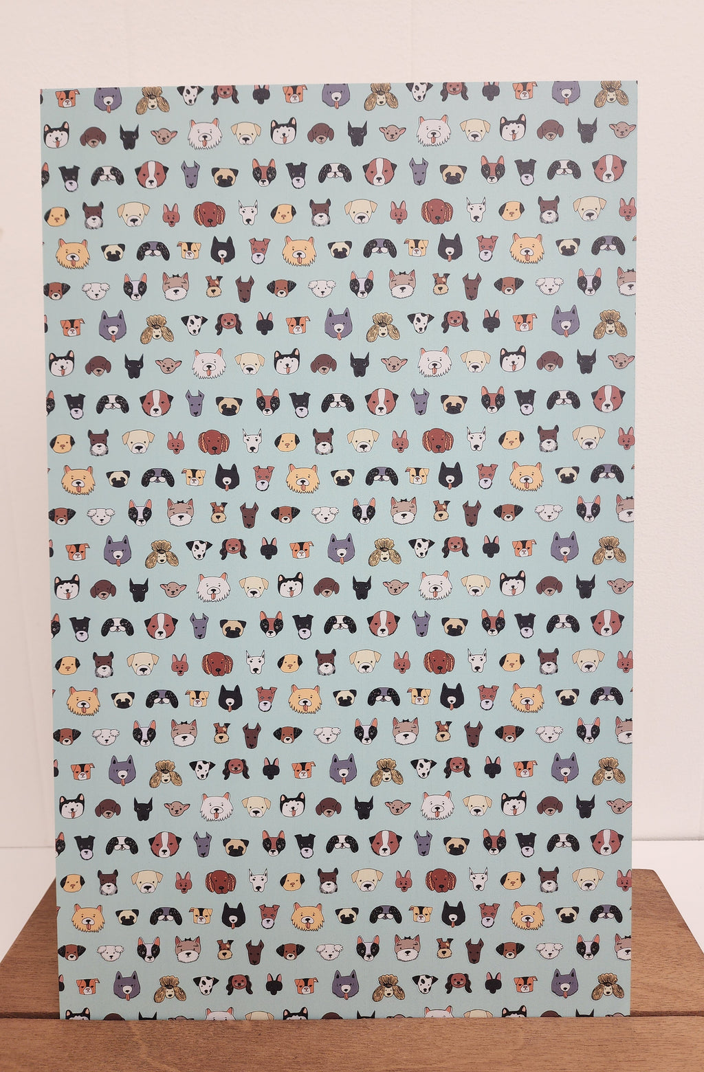 PatternPly® Full Coverage Dogs VERTICAL sheet showing the pattern
