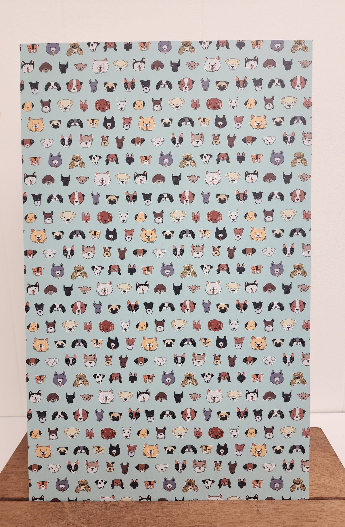 PatternPly® Full Coverage Dogs VERTICAL sheet showing the pattern