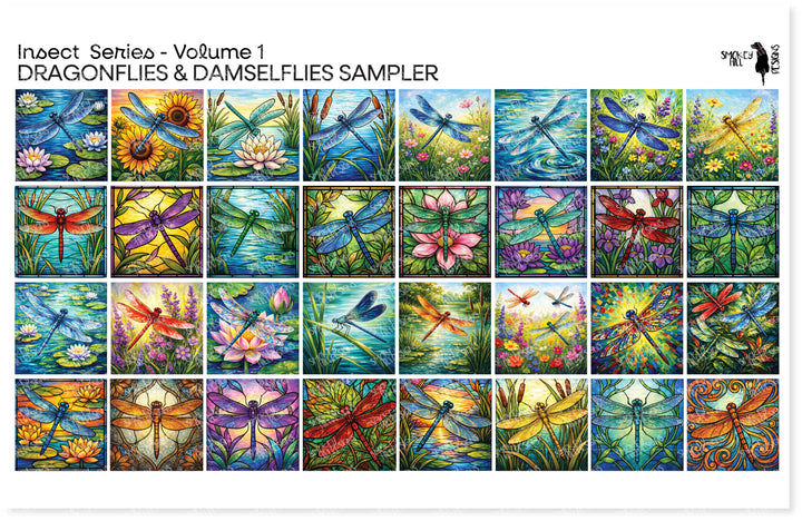 PatternPly® Transparent Insect Series Volume 1 Dragonflies Sampler