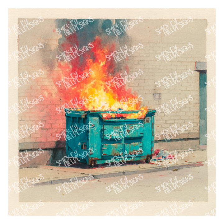 PatternPly® Transparent Dumpster Fire