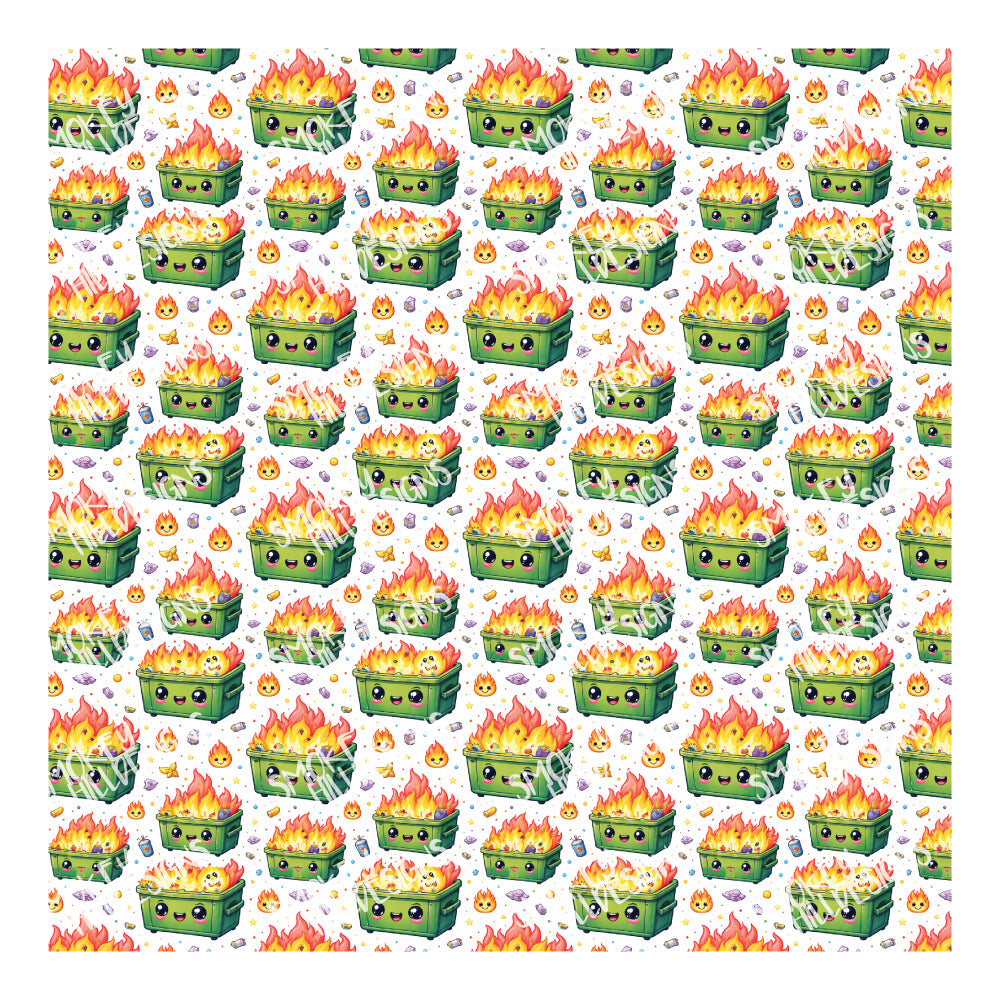 PatternPly® Scattered Dumpster Fire