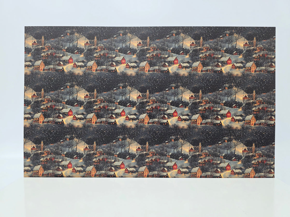 PatternPly® Full Coverage Dusk Winter Village product photo 2