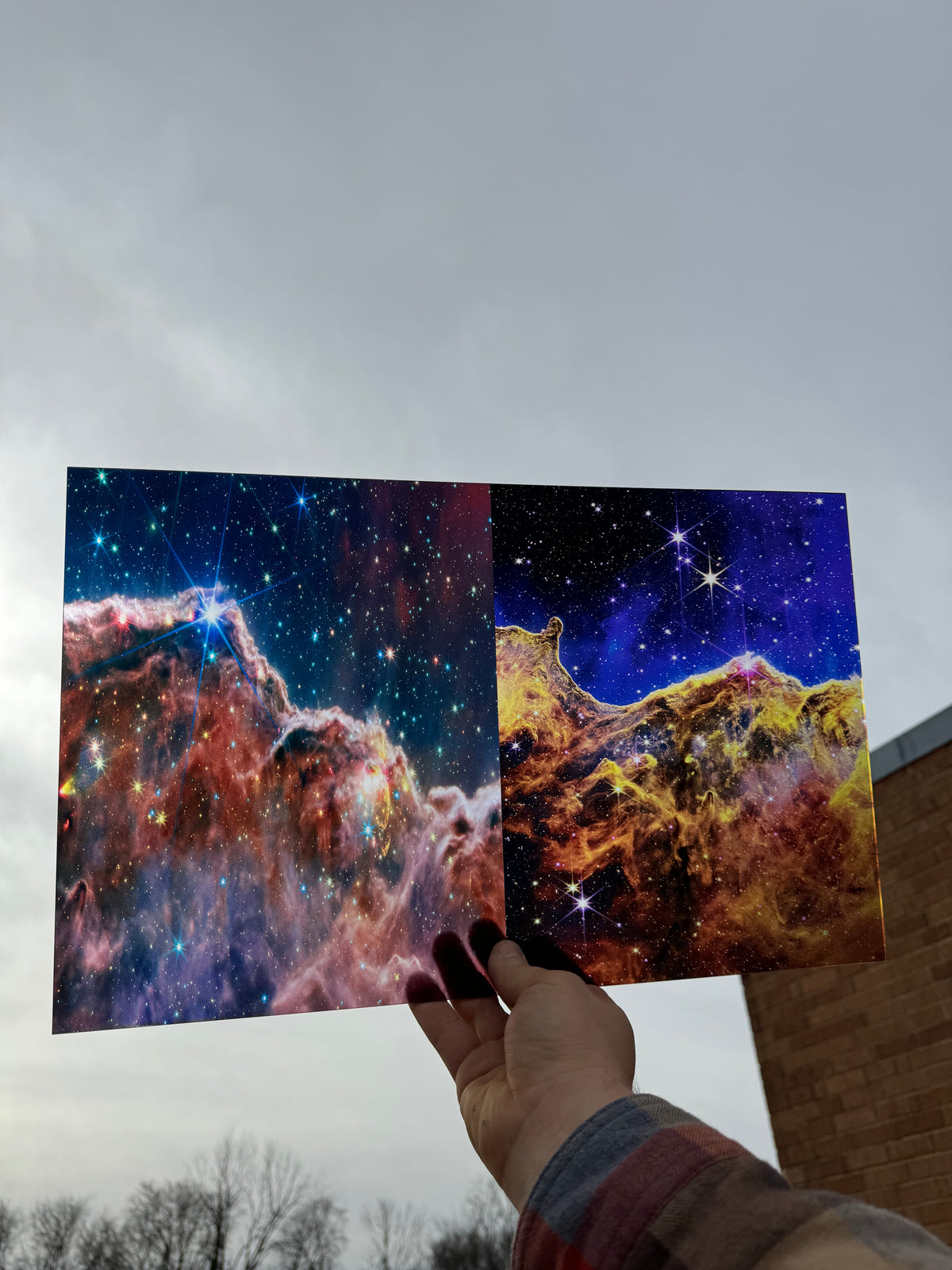 PatternPly® Transparent Cosmic Cliffs Duo sheet showing the pattern