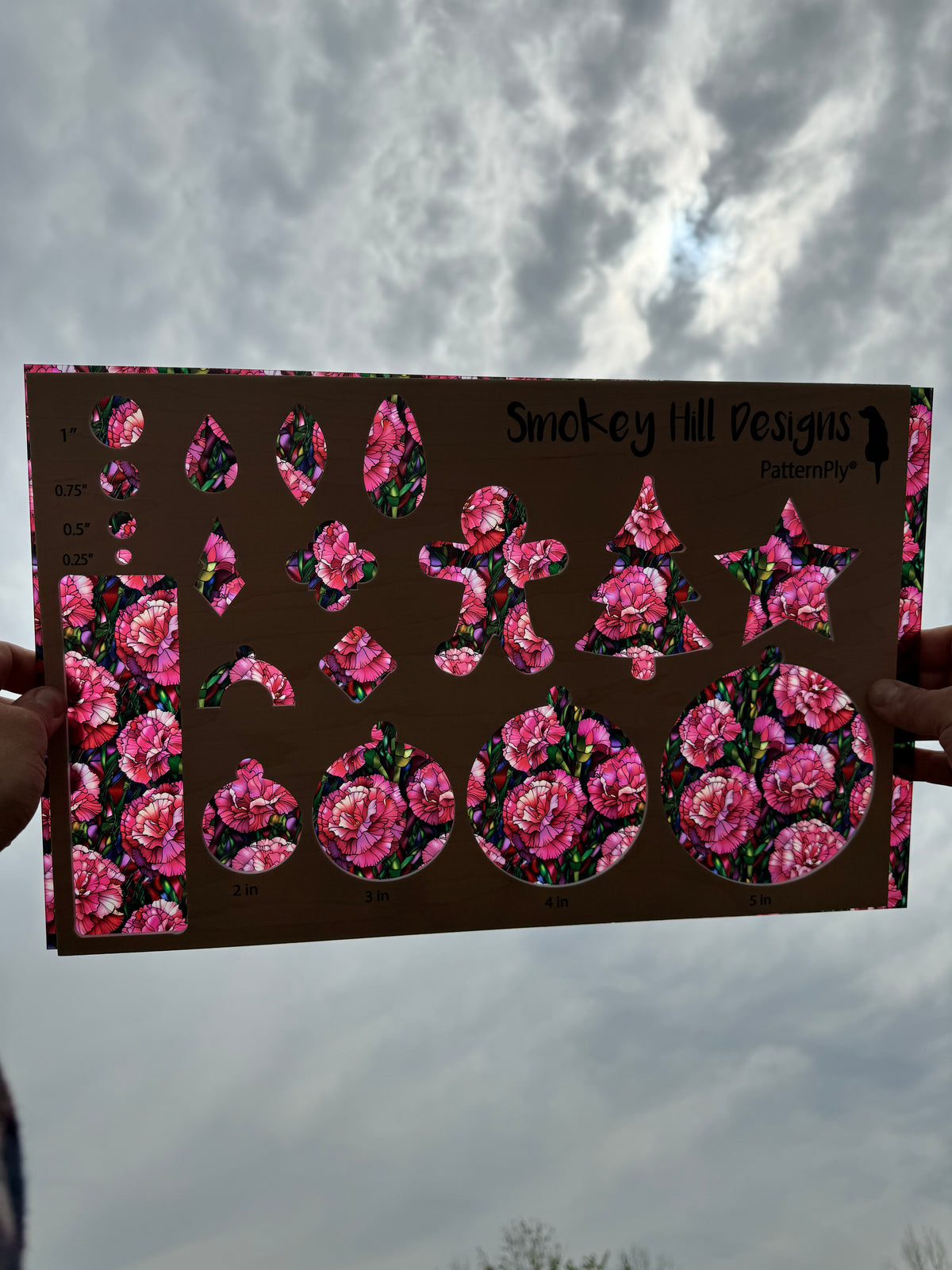 PatternPly® Transparent Stained Glass Carnations product photo 2