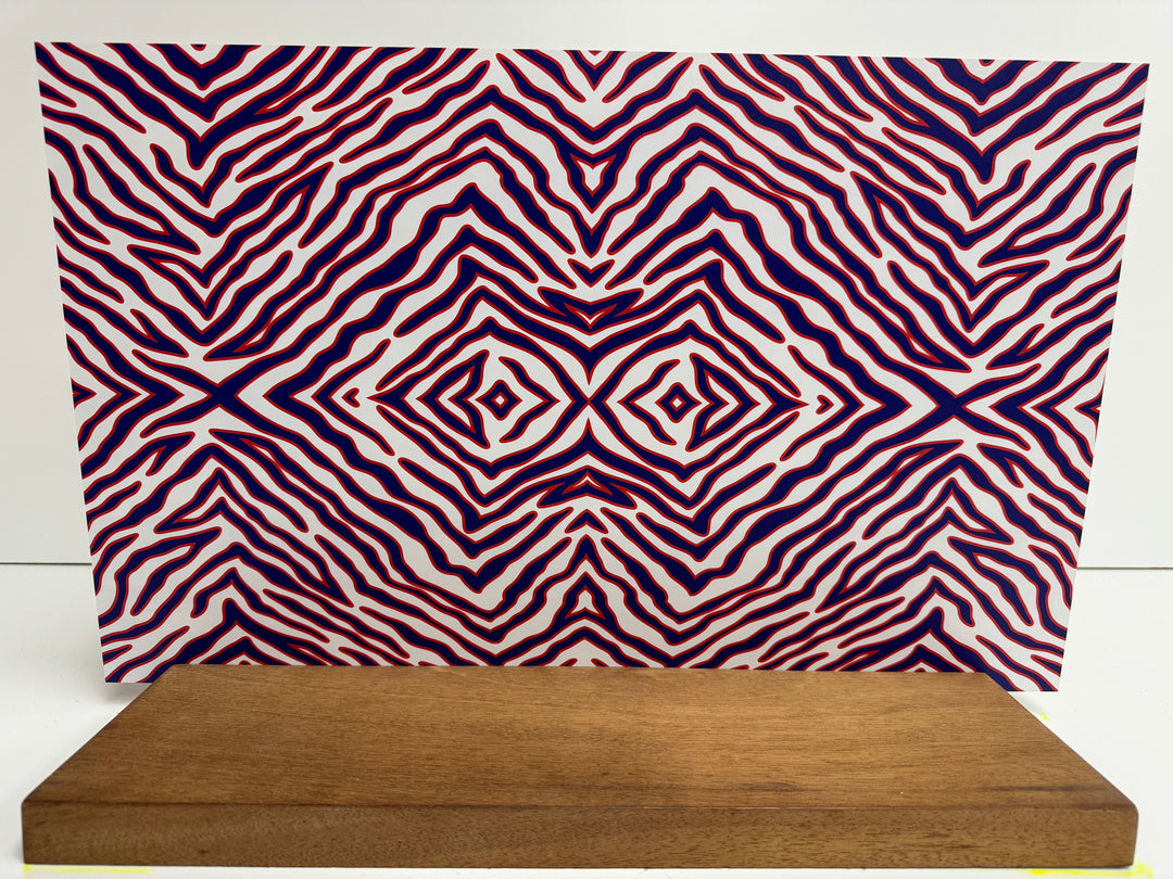 PatternPly® Mini Red White Blue Zebra