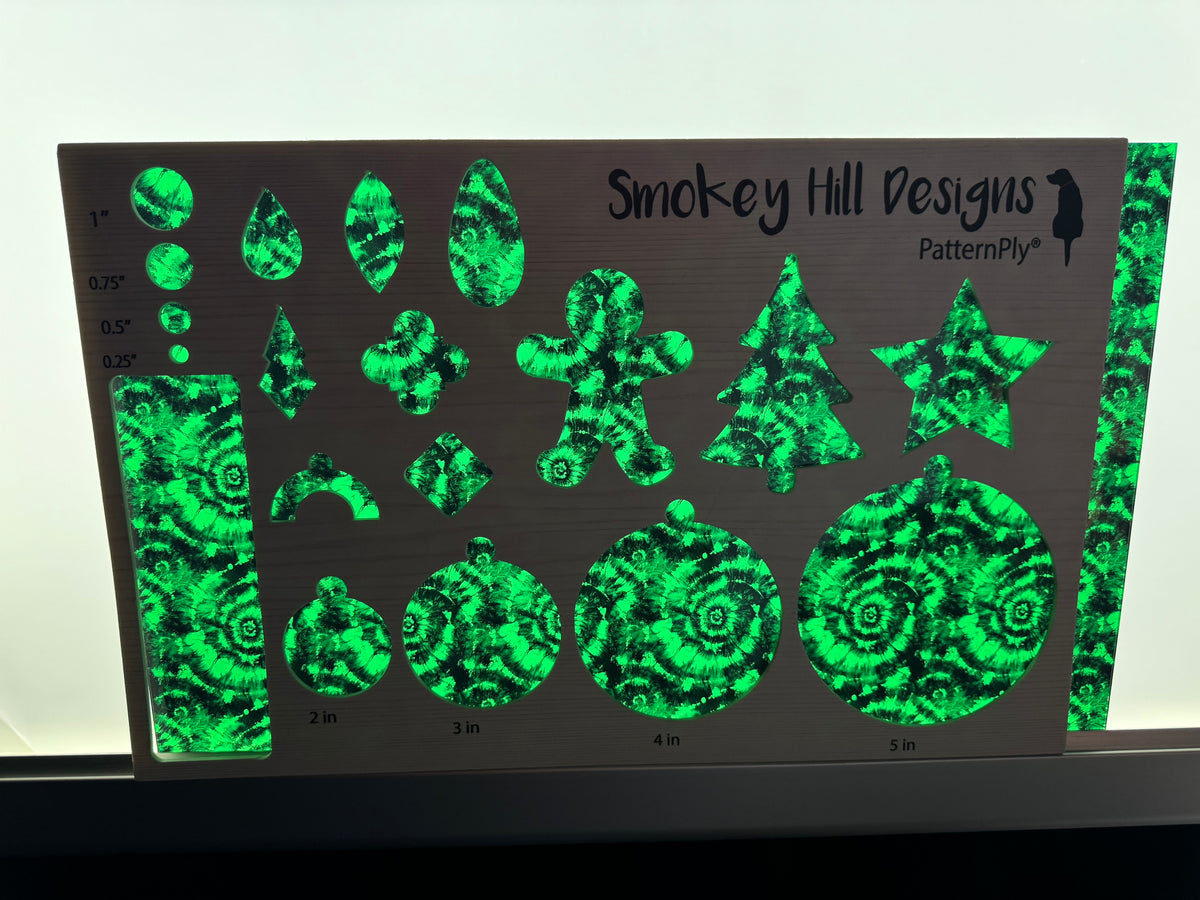 PatternPly® Transparent Green and Black Tie Dye product photo 2