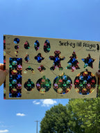 PatternPly® Transparent Stained Glass Tree Ornaments product photo 2