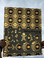PatternPly® 19x24" Transparent Black and Gold Kaleidoscope XL Scale product photo 2