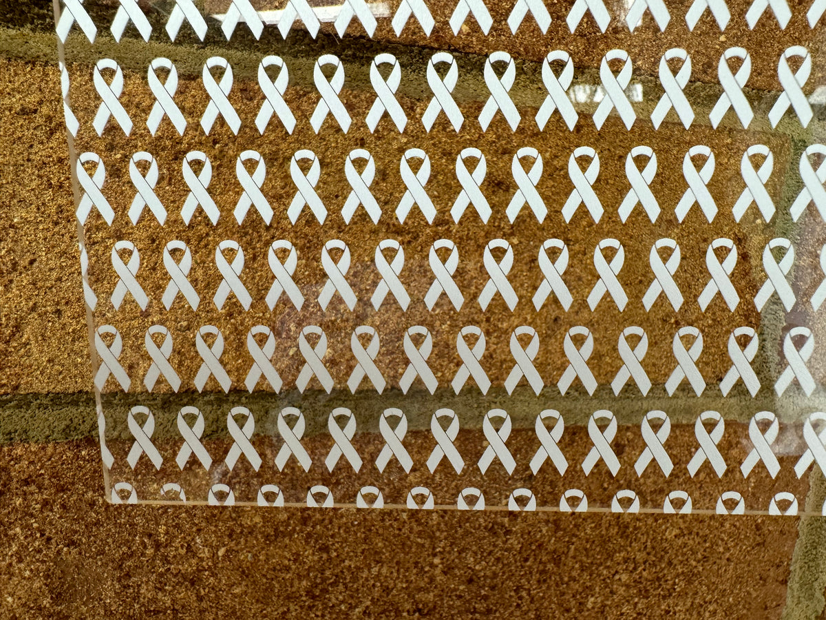 PatternPly® Scattered White Ribbons sheet showing the pattern