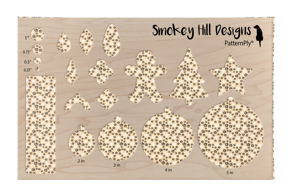 PatternPly® EcoMaple Black and White Pawprints product photo 2