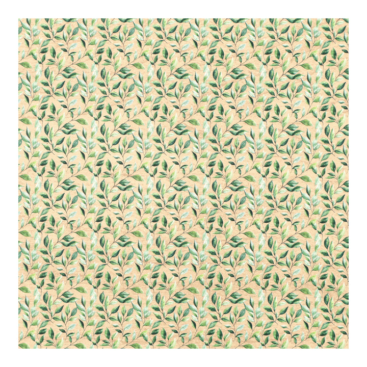 PatternPly® EcoMaple Micro Green Watercolor Leaves