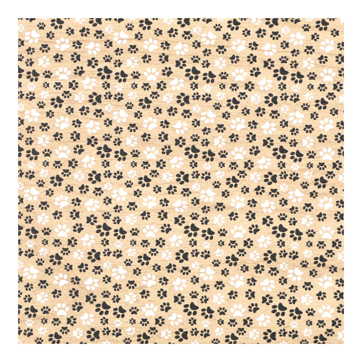 PatternPly® EcoMaple Black and White Pawprints