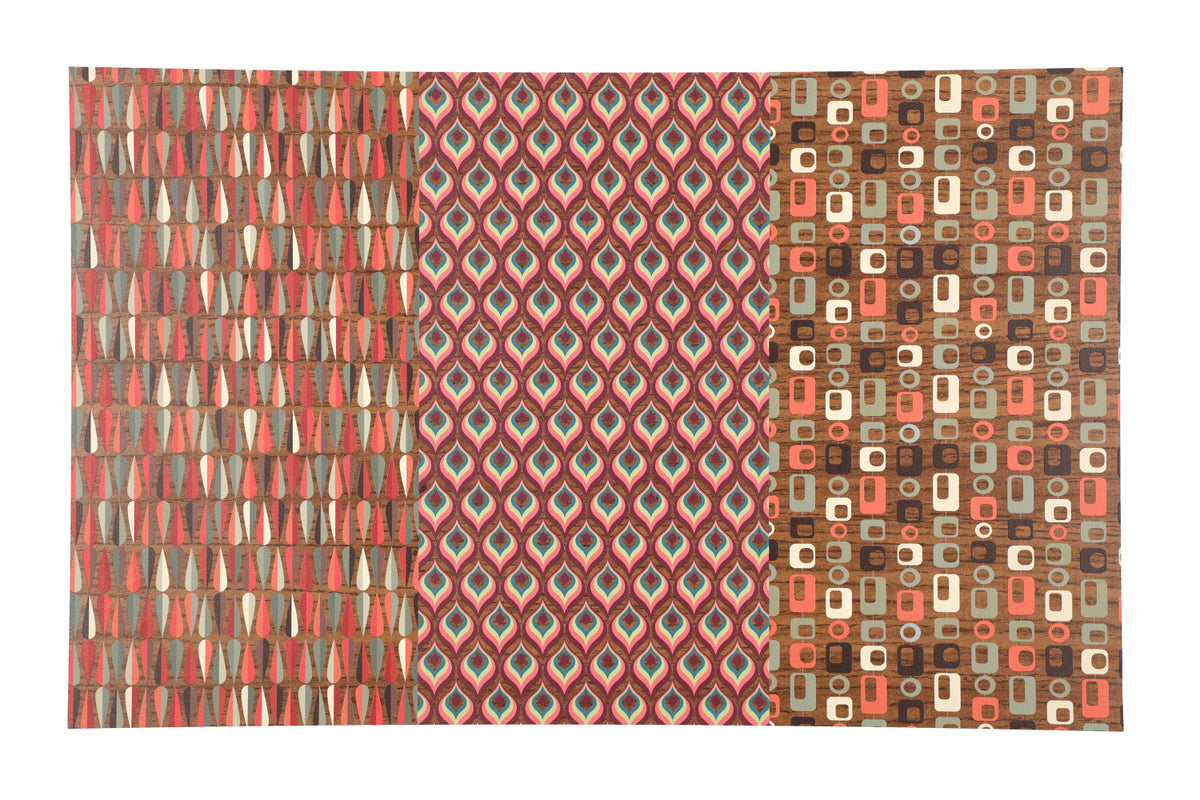 PatternPly® EcoOakBarrel Midcentury Trio sheet showing the pattern