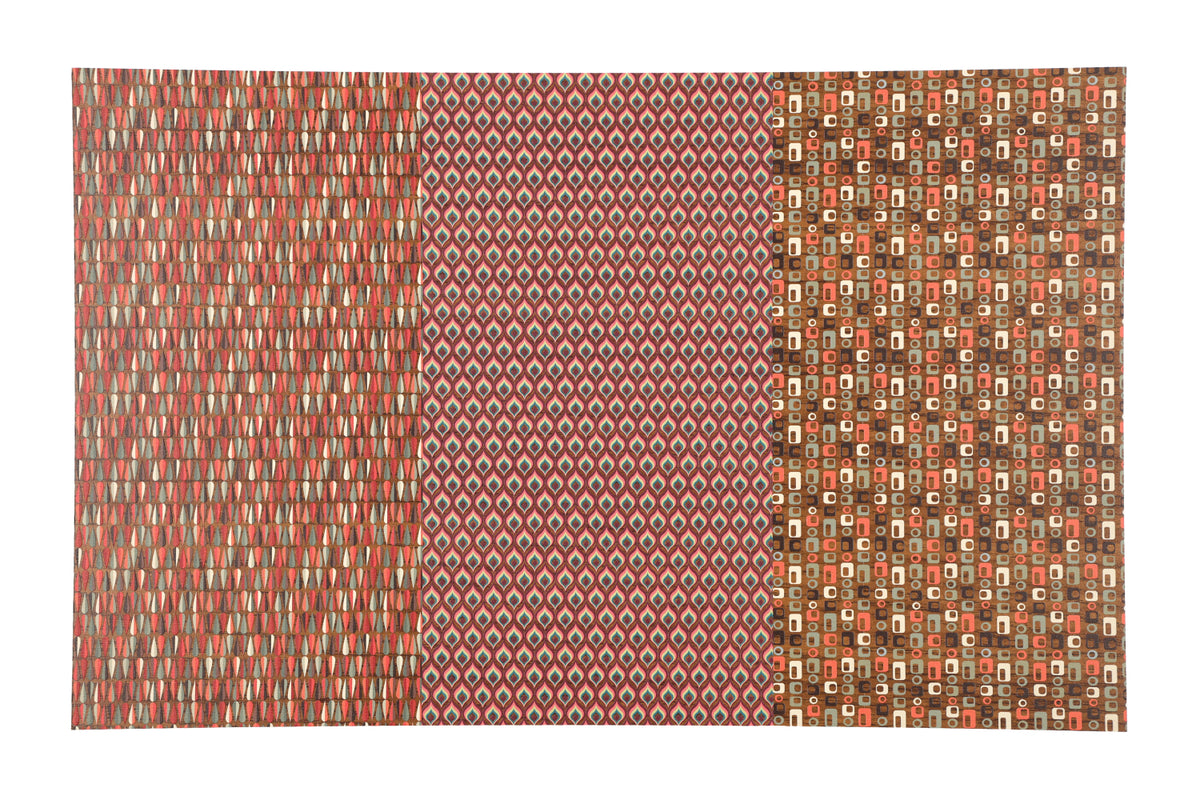 PatternPly® EcoOakBarrel Micro Midcentury Trio sheet showing the pattern