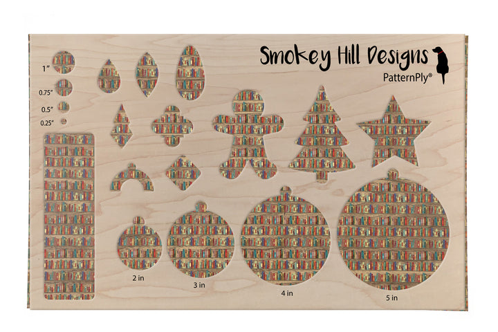 PatternPly® EcoWalnut Rustic Bookshelves