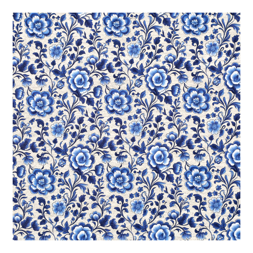 PatternPly® EcoWhiteWash Blue Vine Floral sheet showing the pattern