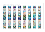PatternPly® Transparent Enchanted Series Volume 1 Mermaids Teeny Sampler: sampler sheet of small art scene designs