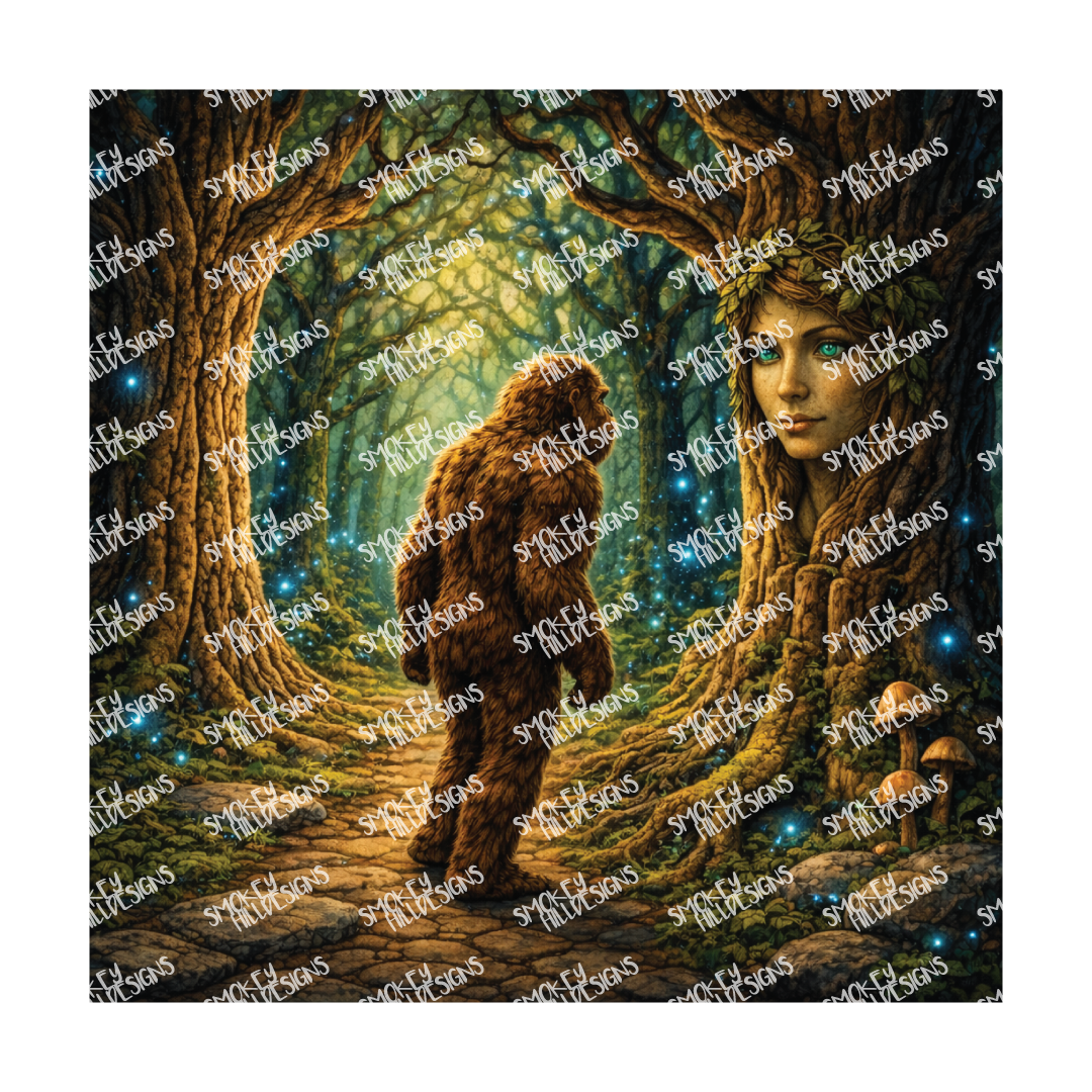 PatternPly® Transparent Enchanted Series Volume 2 Bigfoot 17 art scene artwork