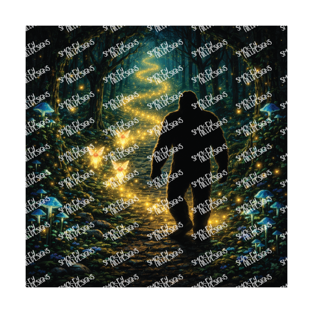 PatternPly® Full Coverage Enchanted Series Volume 2 Bigfoot 20 art scene artwork