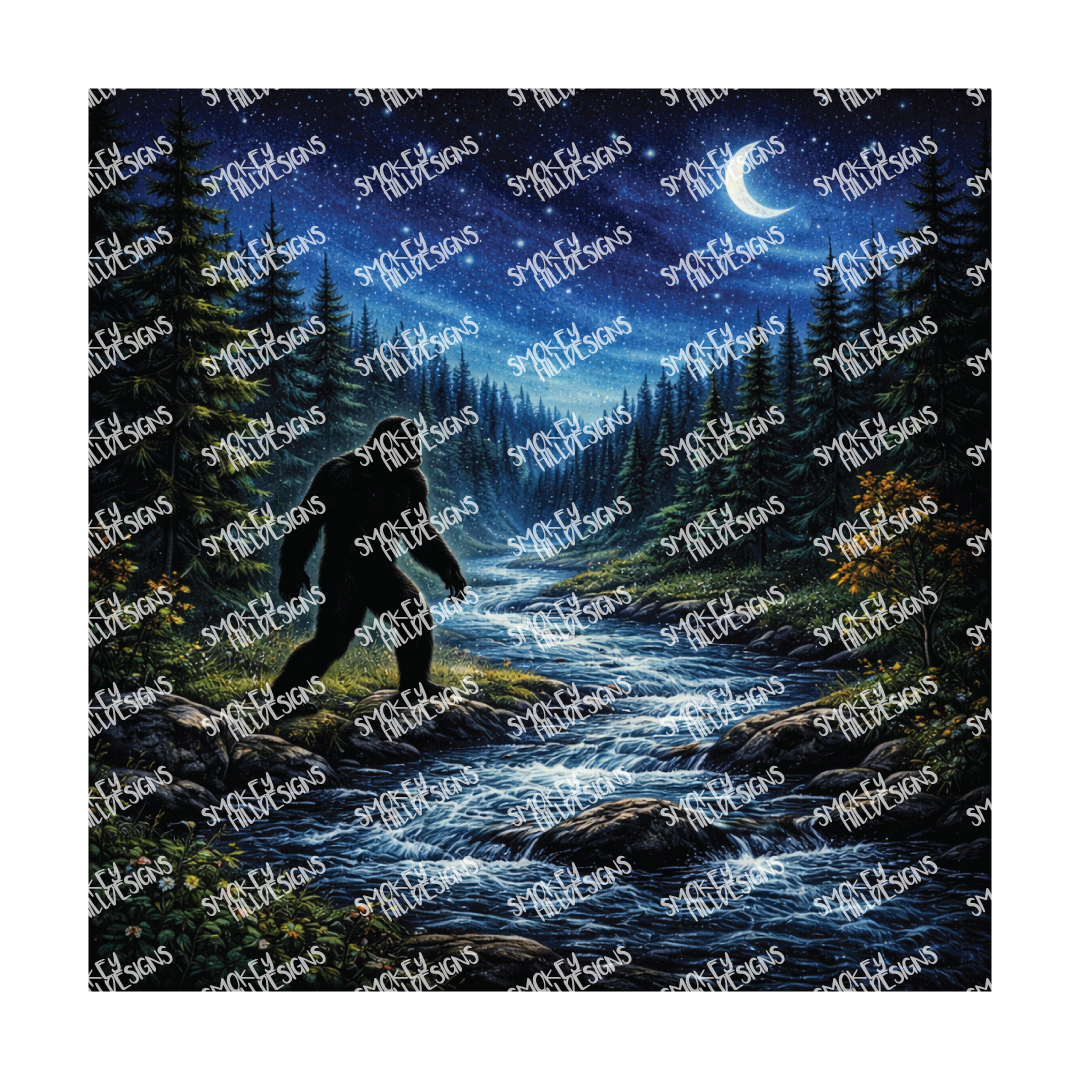 PatternPly® Transparent Enchanted Series Volume 2 Bigfoot 9 art scene artwork