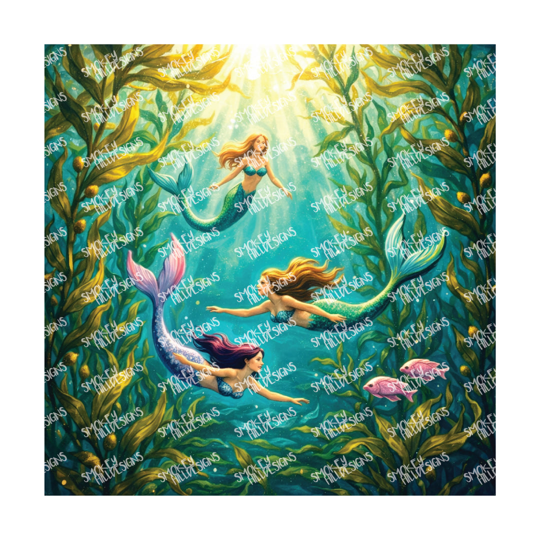 PatternPly® Transparent Enchanted Series Volume 1 Mermaids 30 art scene artwork