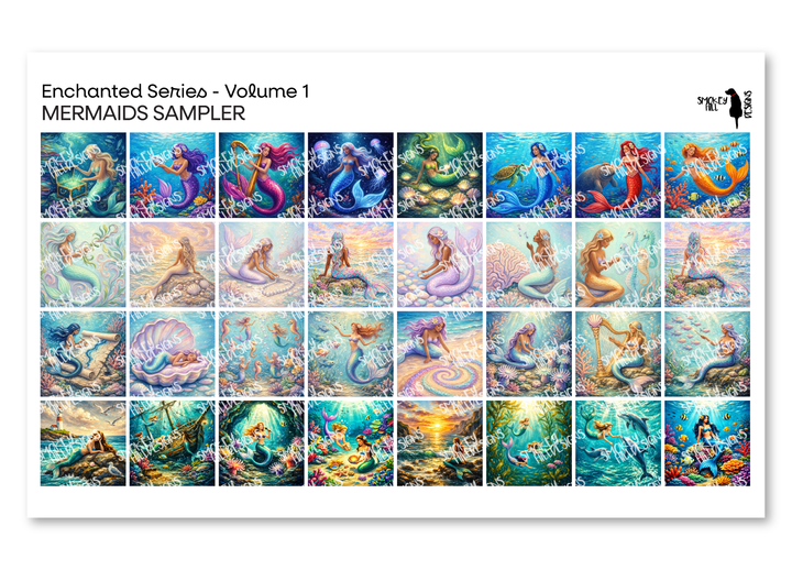 PatternPly® Transparent Enchanted Volume 1 Mermaids Sampler