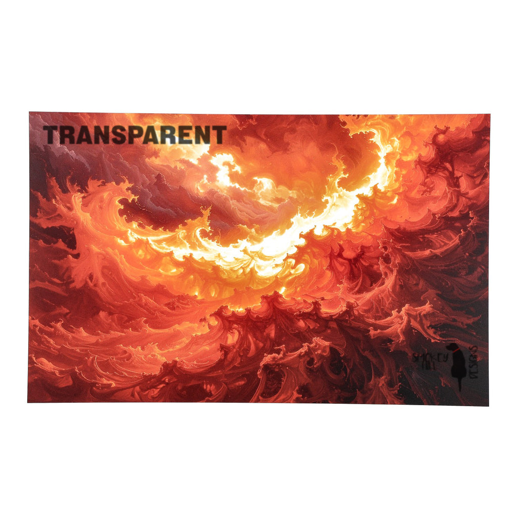 PatternPly® Transparent Eternal Flame sheet showing the pattern