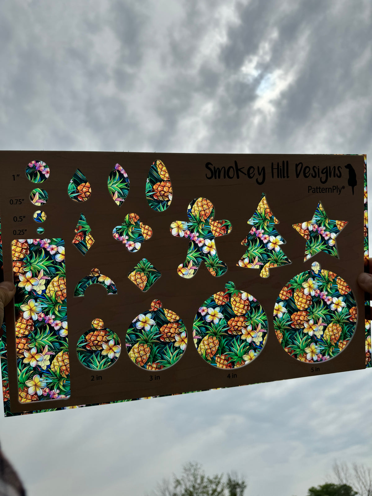 PatternPly® Transparent Stained Glass Pineapples product photo 2