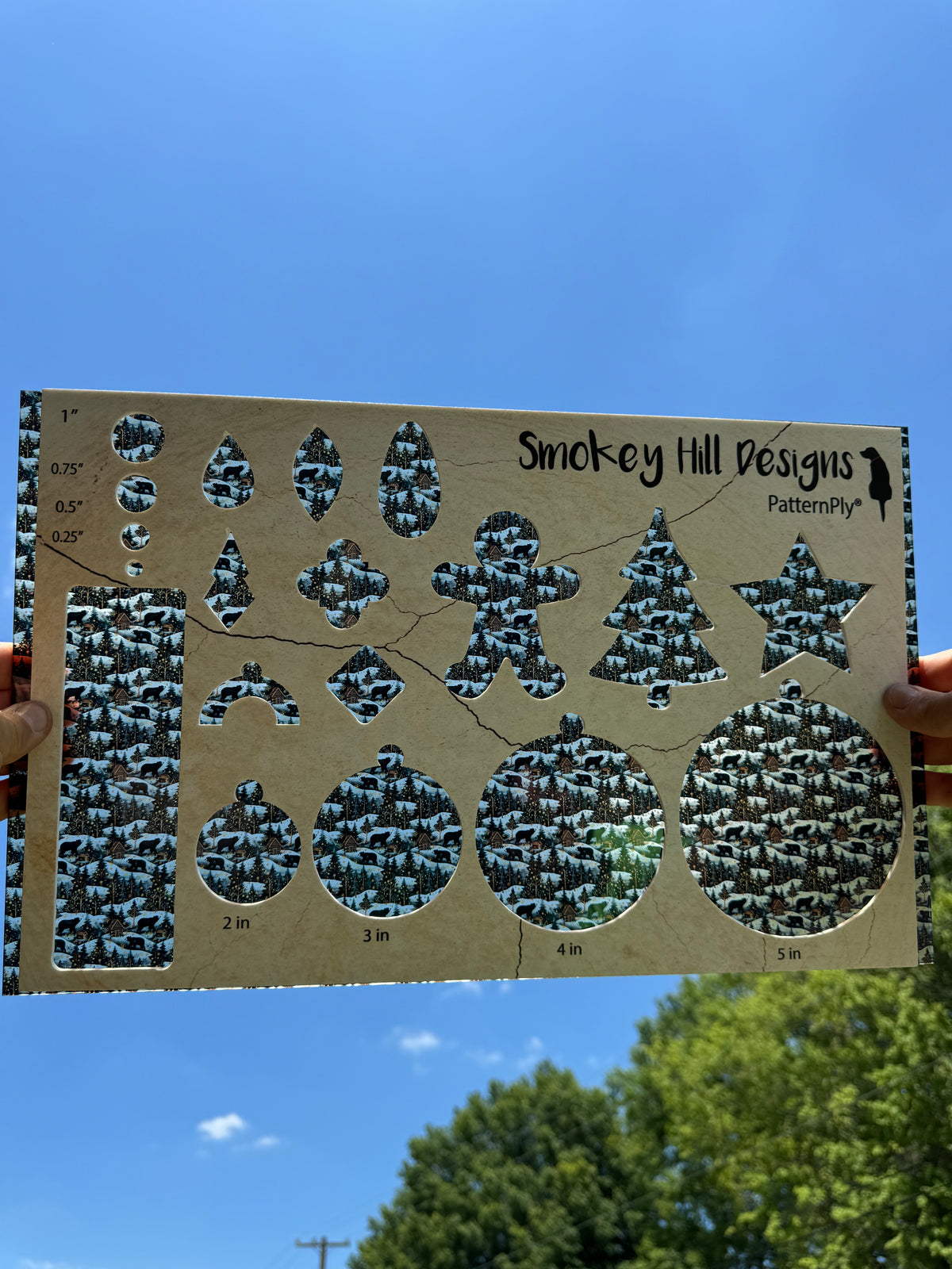PatternPly® Transparent Micro Winter Cabins product photo 2