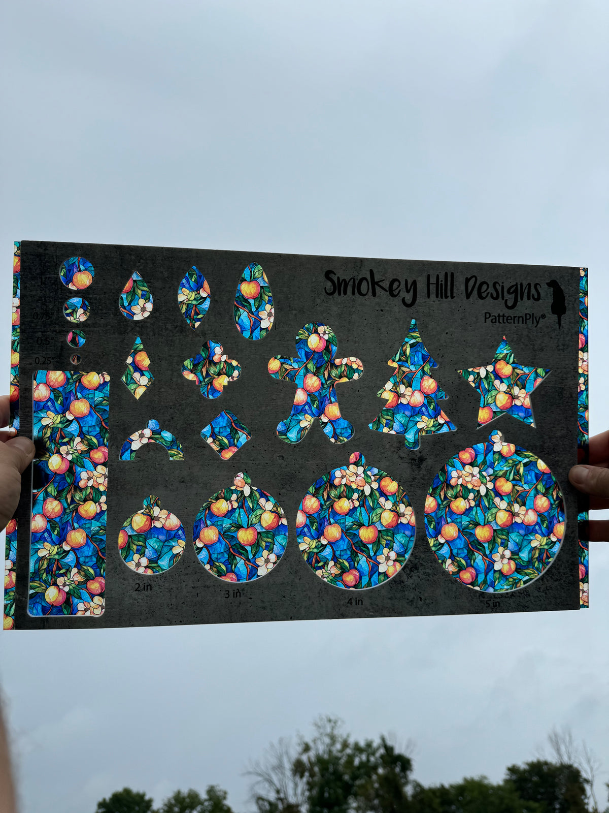 PatternPly® Transparent Stained Glass Peach Tree product photo 2