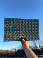 PatternPly® Transparent Micro Succulent Stained Glass sheet showing the pattern