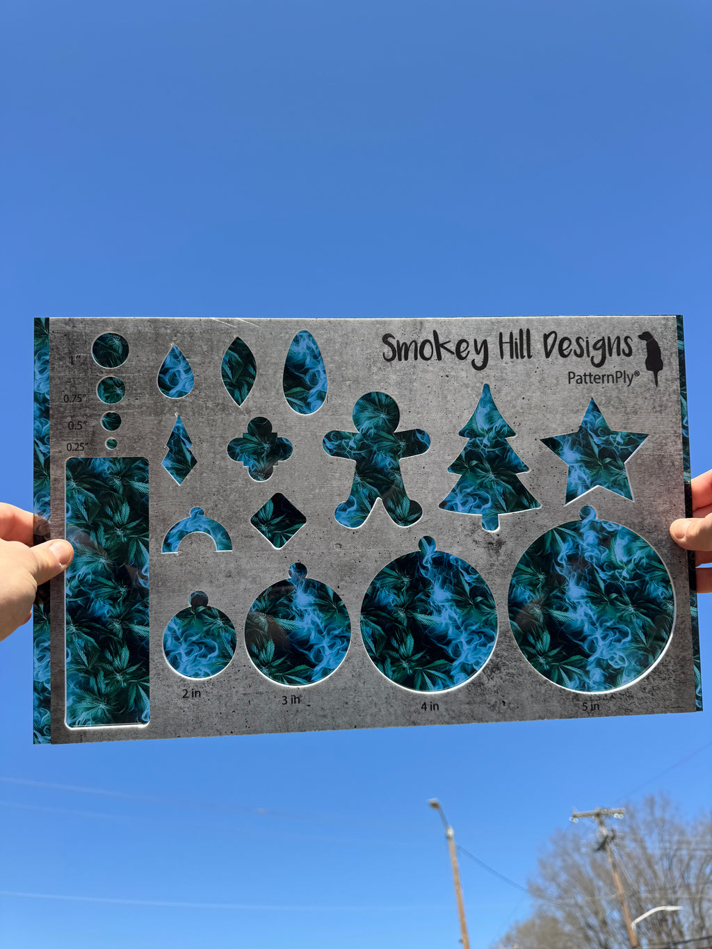 PatternPly® Transparent Marijuana Leaves and Smoke product photo 2