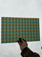 PatternPly® Transparent Stained Glass Sea Otters sheet showing the pattern