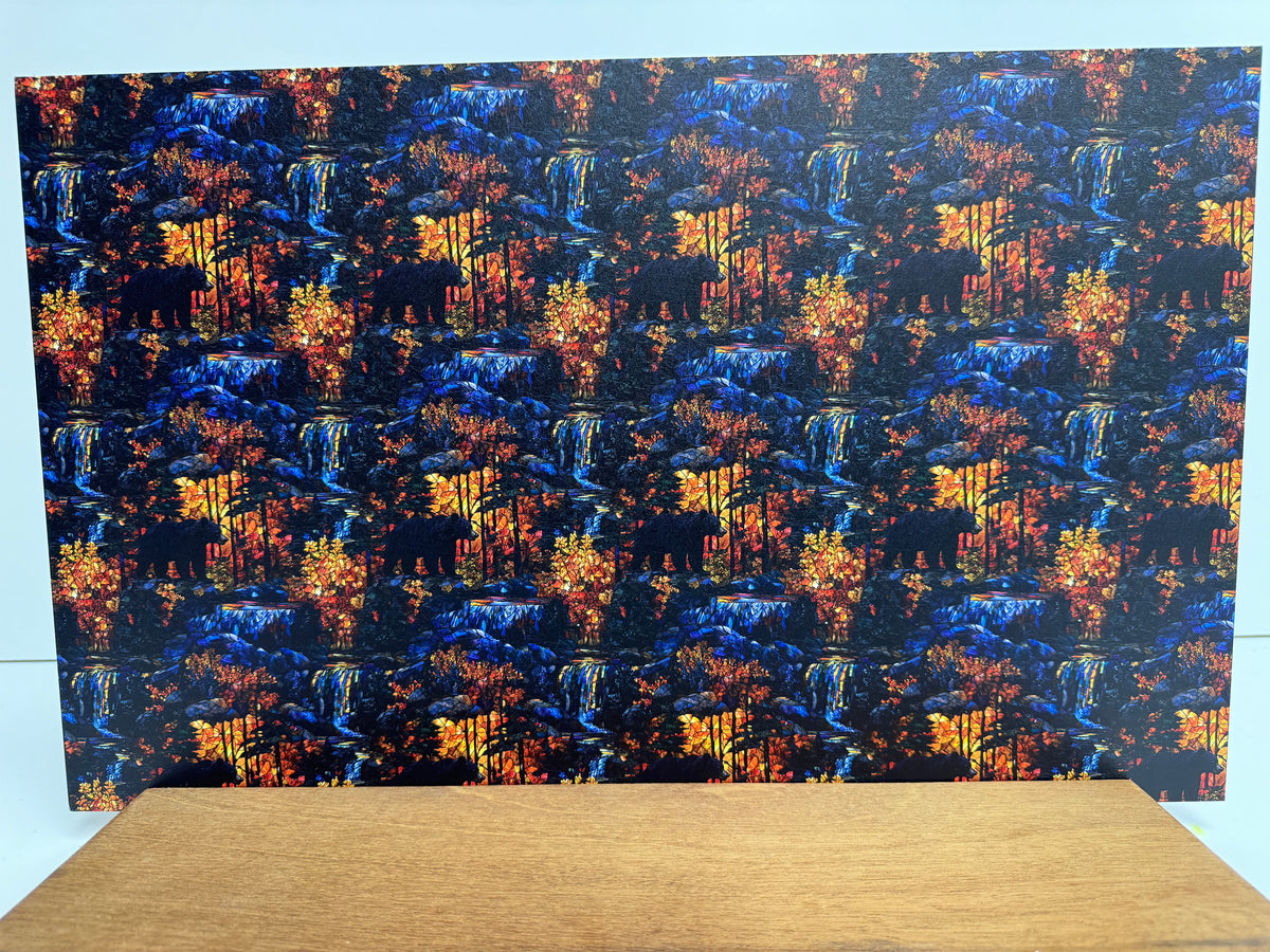 PatternPly® Full Coverage Black Bear Mountain Stained Glass product photo 3