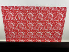 PatternPly® Transparent Red and White Tie Dye sheet showing the pattern