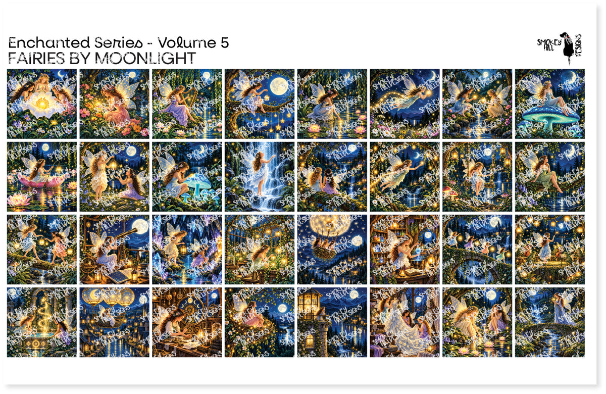 PatternPly® Full Coverage Enchanted Series Volume 5 Fairies by Moonlight Sampler product photo 3