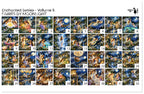 PatternPly® Full Coverage Enchanted Series Volume 5 Fairies by Moonlight Sampler: sampler sheet of small art scene designs
