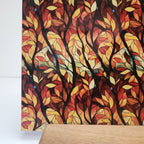 PatternPly® Full Coverage Fall Branches Stained Glass sheet showing the pattern