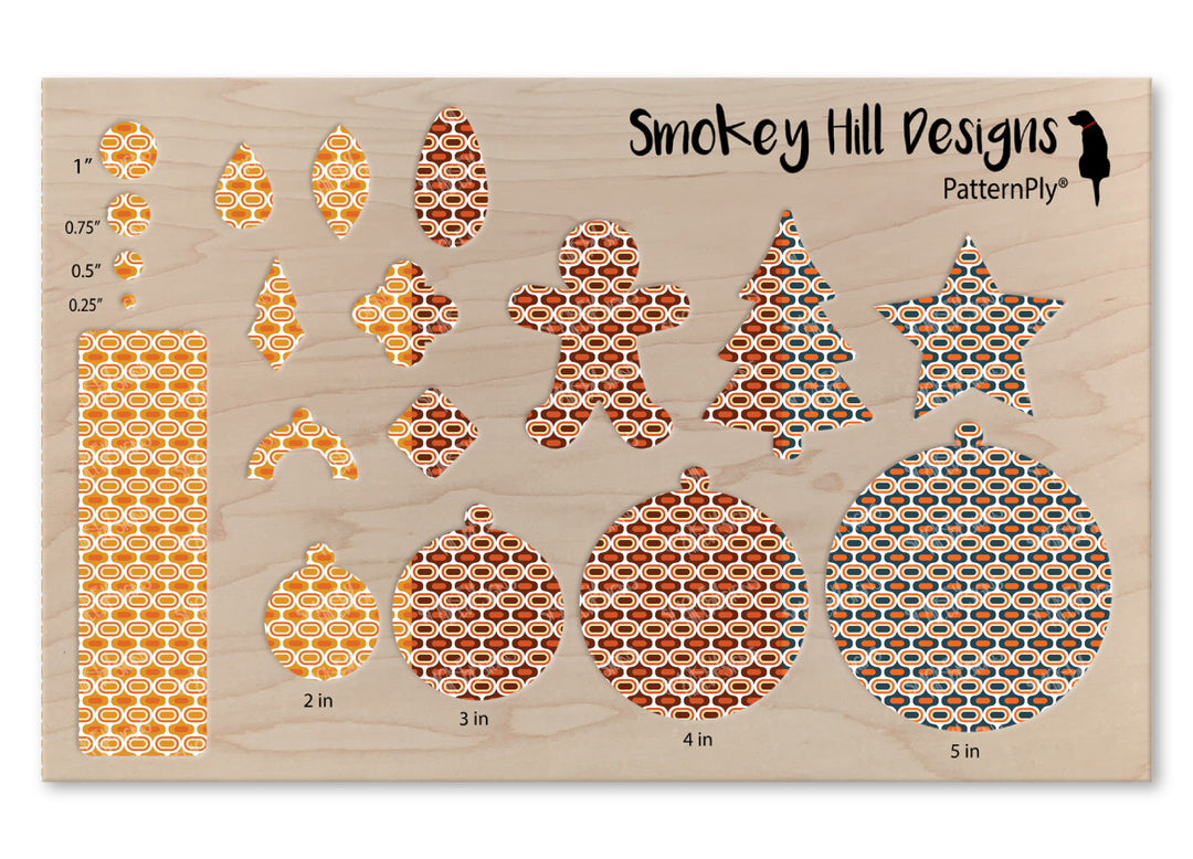 PatternPly® Scattered Fall Teardrop Trio