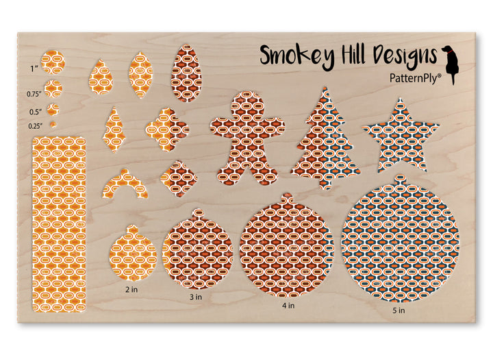 PatternPly® Scattered Fall Teardrop Trio