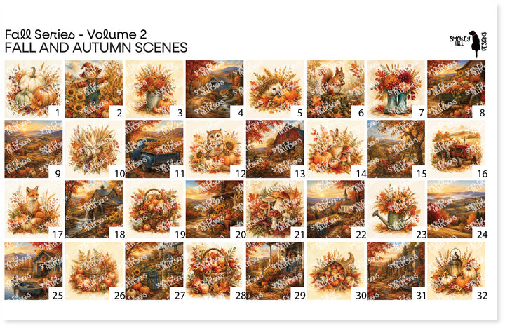 PatternPly® Full Coverage Fall Series Volume 2 Fall and Autumn Scenes