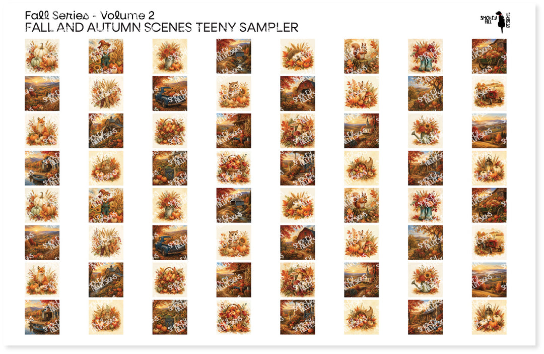 PatternPly® Full Coverage Fall Series Volume 2 Fall and Autumn Scenes Teeny