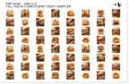 PatternPly® Transparent Fall Series Volume 2 Fall and Autumn Scenes Teeny Sampler: sampler sheet of small art scene designs